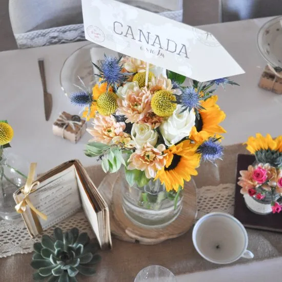 Mariage voyage vintage