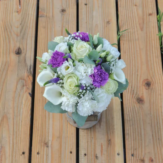 Bouquet de mariée violet
