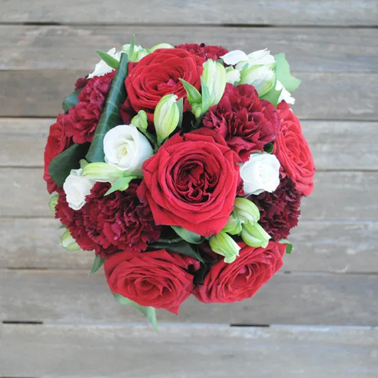 Bouquet rouge et blanc