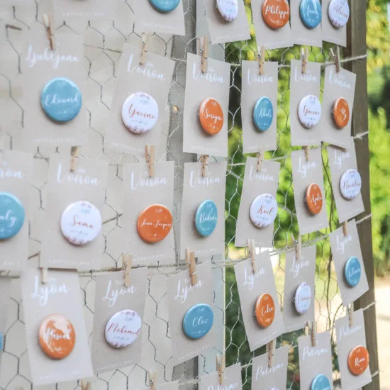 Plan de table badge
