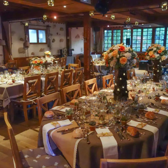 Mariage champêtre bois