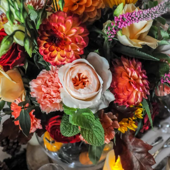Bouquet couleurs chaudes