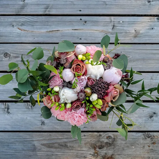 Bouquet vieux rose
